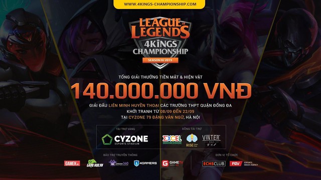 Cyzone 4Kings Championship Season 4 - Giải đấu LMHT siêu to khổng lồ dành riêng cho các tài năng trẻ chính thức trở lại - Ảnh 1.