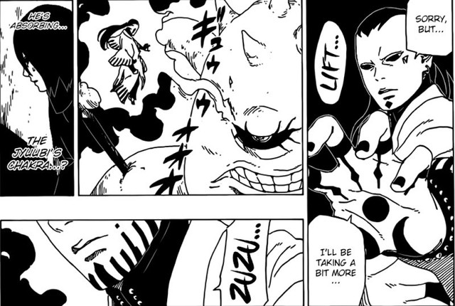 Giống như các tộc nhân Otsutsuki khác, đây có thể là điểm yếu của Jigen giúp Naruto chiến thắng - Ảnh 2.