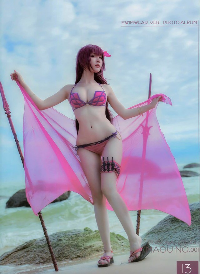 Chảy máu mũi với loạt ảnh cosplay Scathach diện bikini siêu gợi cảm - Ảnh 14.