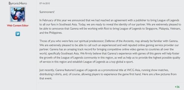 LMHT: Người chơi hoang mang trước tin đồn hợp đồng giữa Riot Games và Garena sẽ kết thúc vào giữa năm 2020 - Ảnh 2.