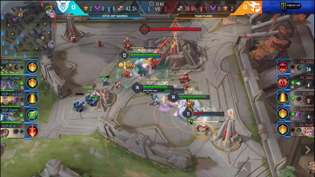Liên Quân Mobile: Cấm thẳng dàn tướng tủ của ADC, IGP Gaming khuất phục Team Flash và giành ngôi đầu - Ảnh 2. Liên Quân Mobile: Cấm thẳng dàn tướng tủ của ADC, IGP Gaming khuất phục Team Flash và giành ngôi đầu - Ảnh 2.