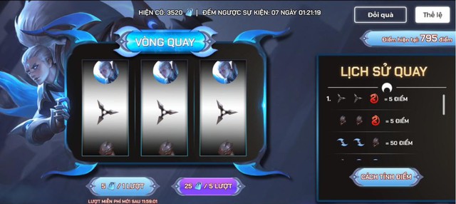 Liên Quân Mobile: Hayate Trăng Khuyết được bán ở vòng quay tích điểm, game thủ khen rẻ mà chất - Ảnh 1. Liên Quân Mobile: Hayate Trăng Khuyết được bán ở vòng quay tích điểm, game thủ khen rẻ mà chất - Ảnh 1.