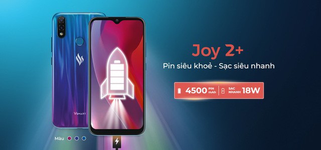 Vsmart ra mắt Joy 2 Plus: Pin 4500mAh, camera kép, giá 2.99 triệu đồng - Ảnh 3. Vsmart ra mắt Joy 2 Plus: Pin 4500mAh, camera kép, giá 2.99 triệu đồng - Ảnh 3.