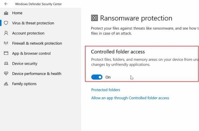 Cách bảo vệ máy tính của bạn khỏi mã độc tống tiền bằng Windows 10 - Ảnh 3.