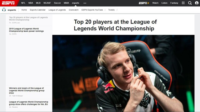 LMHT: ESPN bình chọn 20 tuyển thủ xuất sắc nhất CKTG 2019, Faker không có trong top 10 - Ảnh 1.