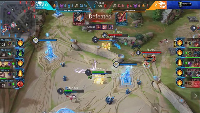 Liên Quân Mobile: Team Flash hủy diệt ZD Esports khiến người xem tưởng Cao Thủ đấu Bạch Kim - Ảnh 4. Liên Quân Mobile: Team Flash hủy diệt ZD Esports khiến người xem tưởng Cao Thủ đấu Bạch Kim - Ảnh 4.