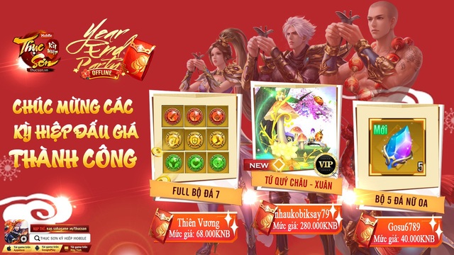 Vung tiền... từ Nam vào Bắc là có thật: Đại gia Thục Sơn bạo chi thêm hai trăm triệu, cuỗm hết cả item đấu giá, quyết tâm khôi phục đế chế đã tàn? - Ảnh 5.