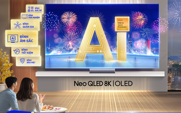 Thăng hạng màn hình Samsung AI TV, nhận khuyến mãi lớn đón Tết đỉnh