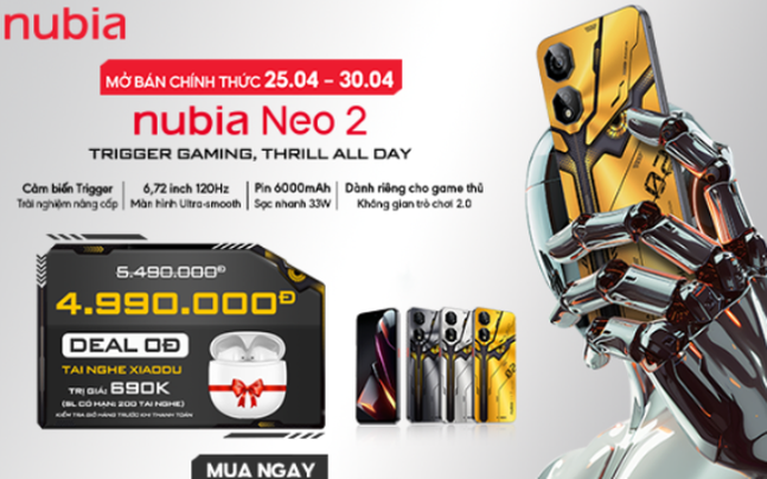 Nubia Neo 2 - Gaming Phone giá rẻ trở lại với  phiên bản nâng cấp