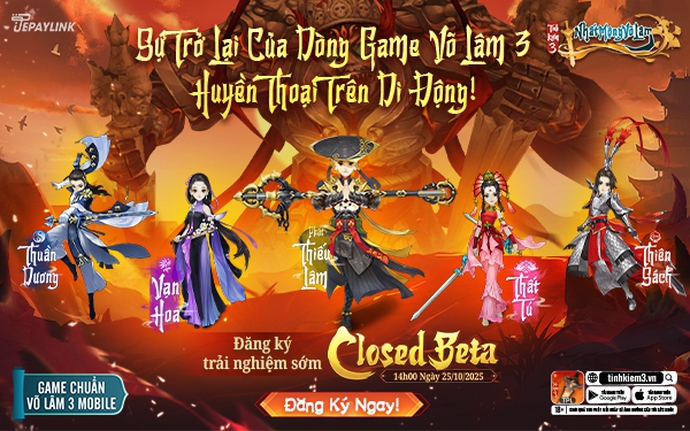 Tình Kiếm 3 – Sự trở lại của dòng game võ lâm 3 huyền thoại trên di động