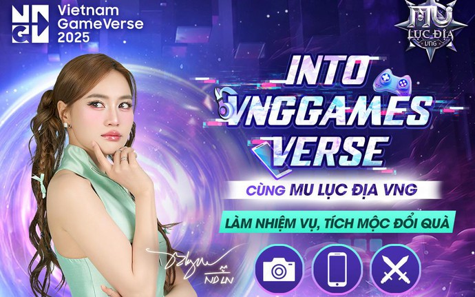 MU Lục Địa VNG cùng Diễn viên Ninh Dương Lan Ngọc xuất hiện tại GameVerse 2025