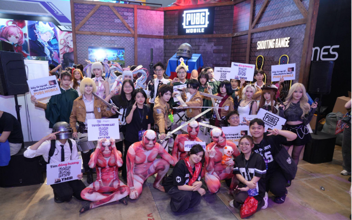 PUBG Mobile bùng nổ tại Vietnam Gameverse 2025 với trải nghiệm đậm chất Attack On Titan