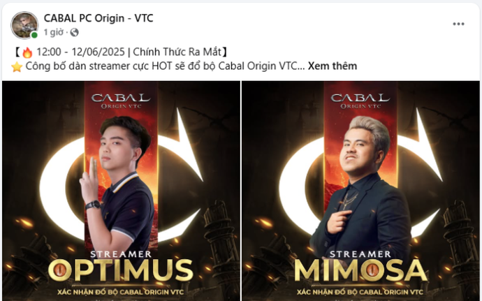 Cộng đồng Cabal Việt Nam háo hức đón chờ ngày ra mắt Cabal Origin VTC