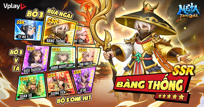 Mê Ta Tam Quốc - Vplay khẳng định đẳng cấp sân chơi chuẩn meta với vô vàn tính năng chiến thuật