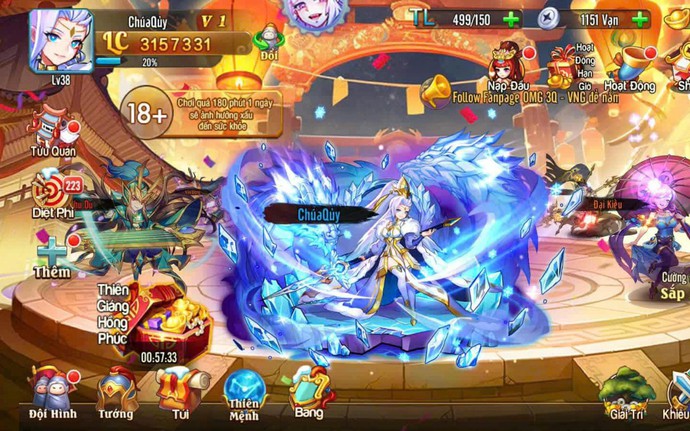 Hướng dẫn tân thủ OMG 3Q: Cách nhận quà và chọn tướng hợp lý để bứt tốc