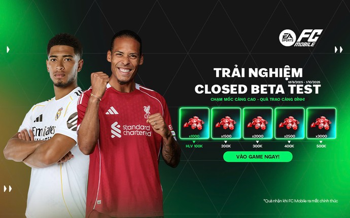 FC Mobile ra mắt phiên bản trải nghiệm (Closed Beta Test) tại Việt Nam cùng loạt nội dung "đặc quyền" chỉ game thủ Việt mới có