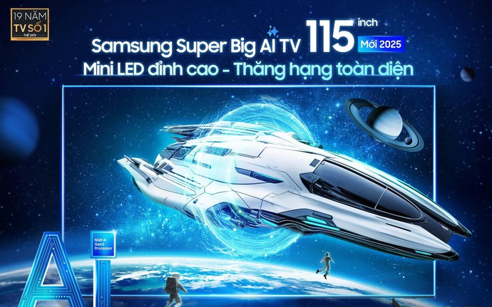 Người hâm mộ choáng ngợp khi xem Ngoại hạng Anh trên Samsung AI TV màn hình cực đại
