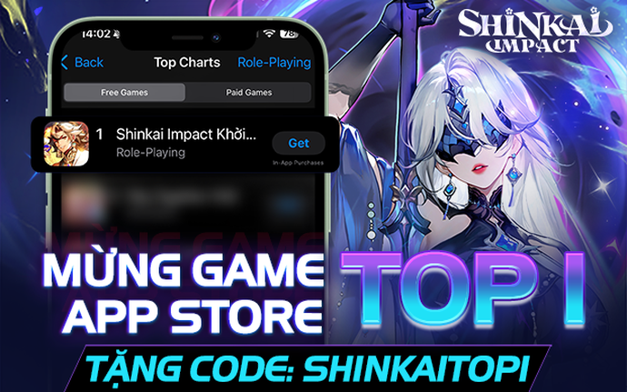 Shinkai Impact: Khởi Nguyên – Top 1 Game Chiến Thuật App Store Ngay Khi Ra Mắt
