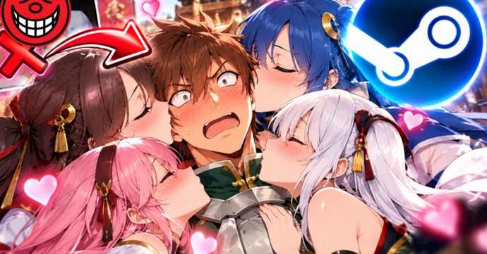 Né kiểm duyệt trên Steam, bom tấn game huyền thoại thay đổi chóng mặt, nam chính cứ gặp nhân vật nữ là "hôn"