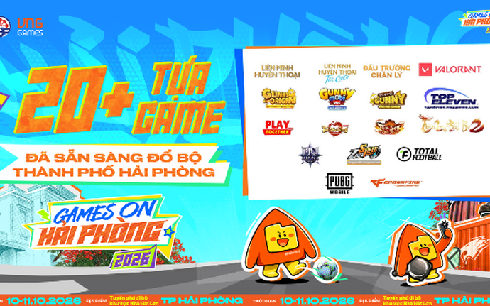 Hơn 20 tựa game hot từ VNGGames đổ bộ Games ON: Hải Phòng 2026!