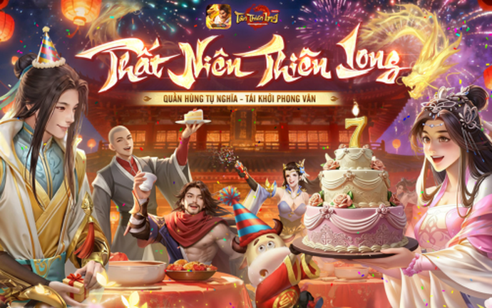 Quà sinh nhật 7 tuổi dành riêng cho các game thủ: Ra mắt máy chủ đặc biệt cùng vòng quay Thất Niên Thiên Long