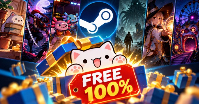 Thêm 6 tựa game miễn phí mới trên Steam, người chơi nhận một lần, sở hữu vĩnh viễn