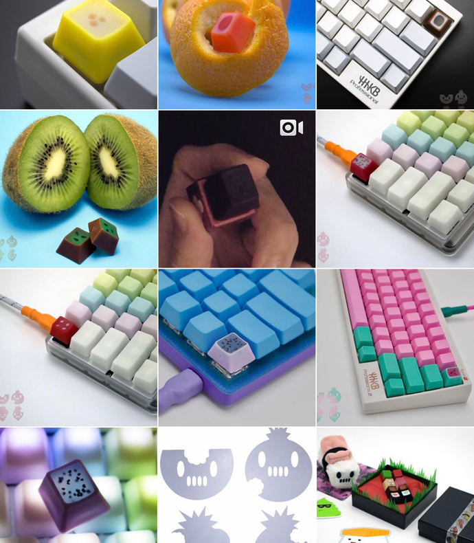 Những cô nàng game thủ hay những người yêu thiên nhiên chắc chắn sẽ mê tít những mẫu keycap mang tên Fruit Reboot này của Key Kollective. Trước đó hãng đã tung ra series keycap mang tên Snackeys, thế nhưng sau khi chứng minh được độ hot của chúng, họ buộc phải hồi sinh và tạo ra những phiên bản mới tuyệt đẹp như thế này.