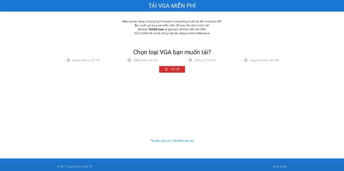 Trang web tải VGA