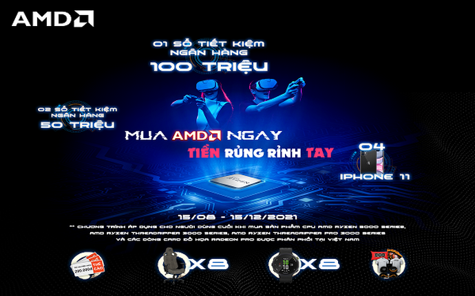Sự hấp dẫn tuyệt đối bởi chương trình siêu đặc biệt từ AMD