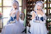 Nữ thần cosplay Hane Ame "đốt mắt" người xem khi hóa thân thành mỹ nhân nóng bỏng trong Azur Lane