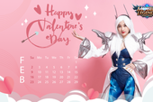 Valentine’s Day - Nữ streamer Mobile Legends: Bang Bang VNG tạo dáng siêu cute trong bộ ảnh lịch cực chất
