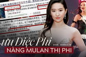Lưu Diệc Phi: "Mulan" thị phi với tin đồn phẫu thuật chuyển giới, phá thai, nghi vấn bằng cấp rúng động showbiz