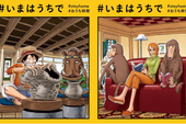 One Piece: Bộ ba quái vật băng Mũ Rơm trở thành "tấm gương" kêu gọi mọi người "hãy ở nhà"