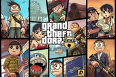 Xem lại loạt tranh "kinh điển" Grand Theft Dora, khi hội Doraemon gia nhập thế giới băng đảng GTA