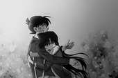 Thám tử lừng danh Conan: Ngắm loạt ảnh đen trắng mùi mẫn giữa Ran và Shinichi