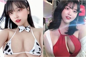 Cosplay bò sữa để tạm biệt năm cũ, nàng YouTuber xinh đẹp nhận vô số chỉ trích vì khoe thân quá đà