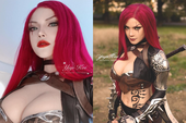 Nữ cosplayer hóa thân thành Ác Kiếm Katarina "gây sốt", "tâm hồn" căng mọng hơn cả bản gốc