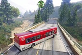 Xuất hiện thánh lái xe trong GTA V: Dùng xe buýt đổ đèo, drift điên cuồng với vận tốc 180km/h mà vẫn "nuốt nuột"