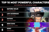 Top 10 nhân vật được fan bình chọn là "mạnh nhất" trong chính bộ truyện của họ