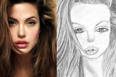 Nhìn tranh người hâm mộ vẽ người nổi tiếng, có cái gì đó sai khủng khiếp khiến mặt ai cũng bị biến dạng
