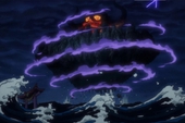 Hình ảnh "Hỏa Vân" do Kaido tạo ra có màu tím, anime One Piece thêm một lần nữa lại xuất hiện chi tiết quá màu mè