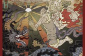 Mãn nhãn với loạt ảnh các trận chiến đỉnh cao trong Dragon Ball và One Piece được tái hiện theo phong cách Ukiyoe
