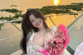 Danh tính hot girl trong màn tỏ tình giữa biển đang "gây sốt"