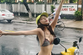 Xôn xao hình ảnh gái xinh diện bikini, hồn nhiên check-in giữa đường phố: Trang phục gợi cảm nhưng không phù hợp