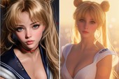 AI biến dàn Thủy Thủ Mặt Trăng lột xác gợi cảm, nóng bỏng đến mức không thể rời mắt