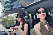 Hết mình với TikTok, hai cô gái "diễn xiếc" trong ô tô bất chấp nguy hiểm, netizen thở dài ngao ngán