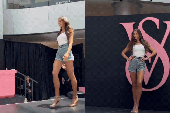 Gái xinh casting cho Victoria's Secret có cú hất tóc kì lạ, hút 4 triệu lượt tranh cãi