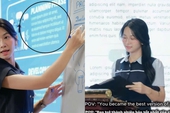 Lê Bống khoe vai trò giảng viên, nhưng cụm “Lorem Ipsum” trên slide mới là thứ gây chú ý