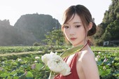 Góc chụp siêu đẹp khi "check-in" Ninh Binh của cô nàng hot girl khiến CĐM mê mẩn