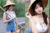 Mặc trang phục gợi cảm xuống đồng làm ruộng, hot girl mạng nhận chỉ trích nặng nề, vẫn được CĐM quan tâm đặc biệt